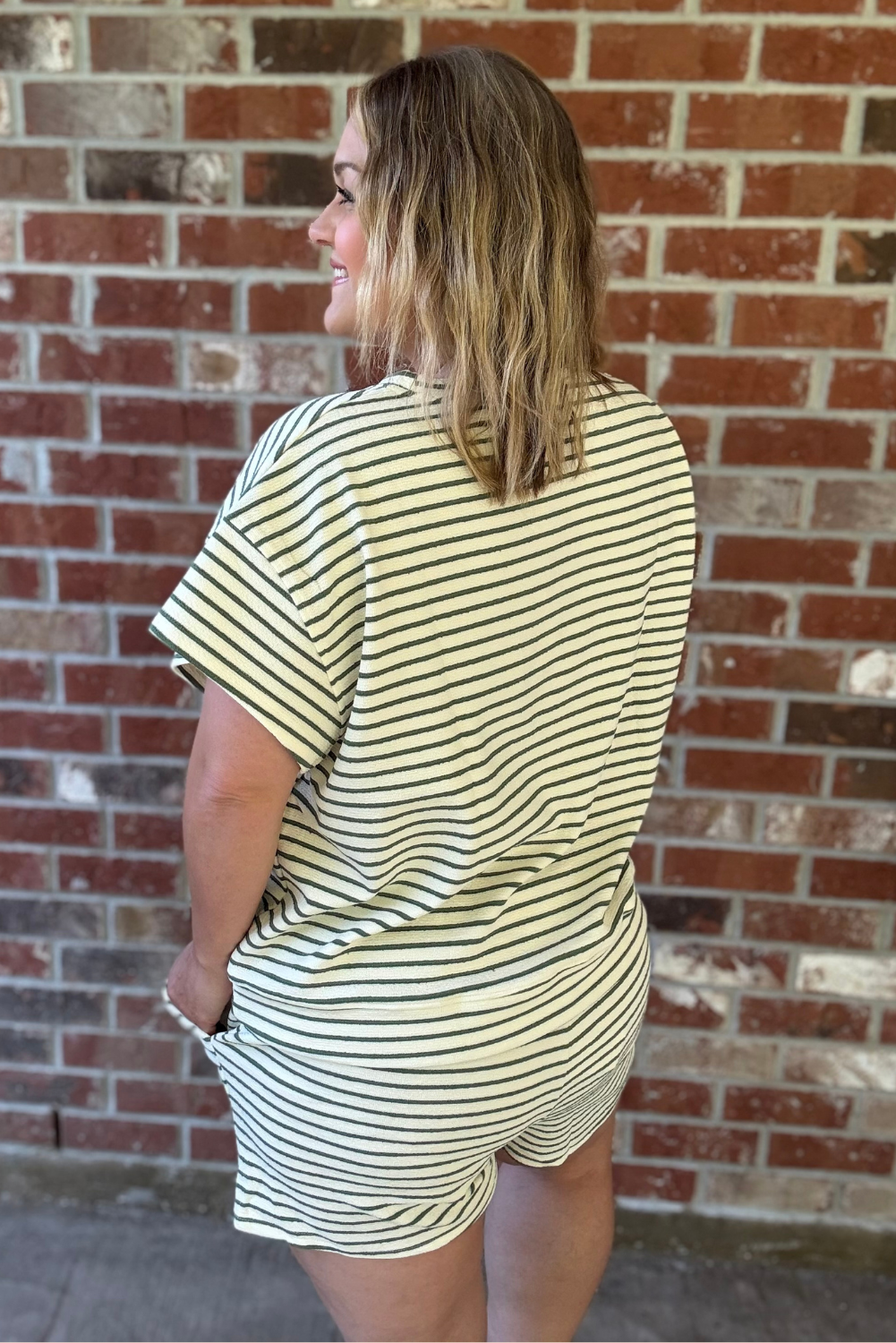 Soft Textured Striped Top