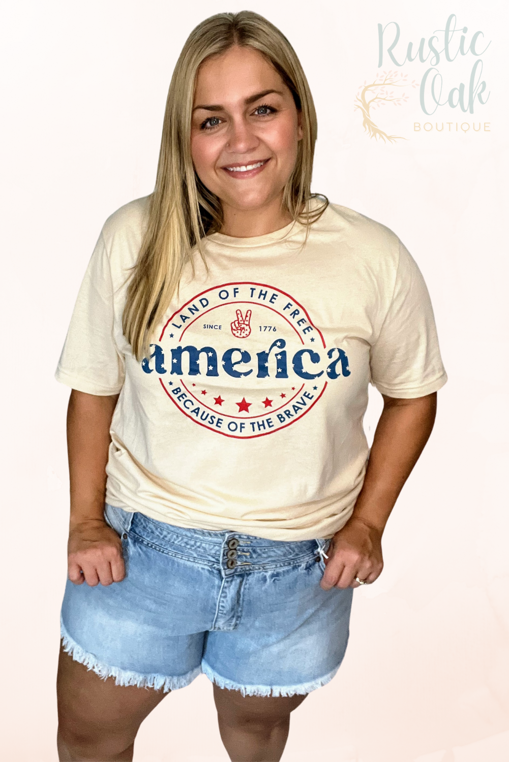 Retro America Land of the Free Tee