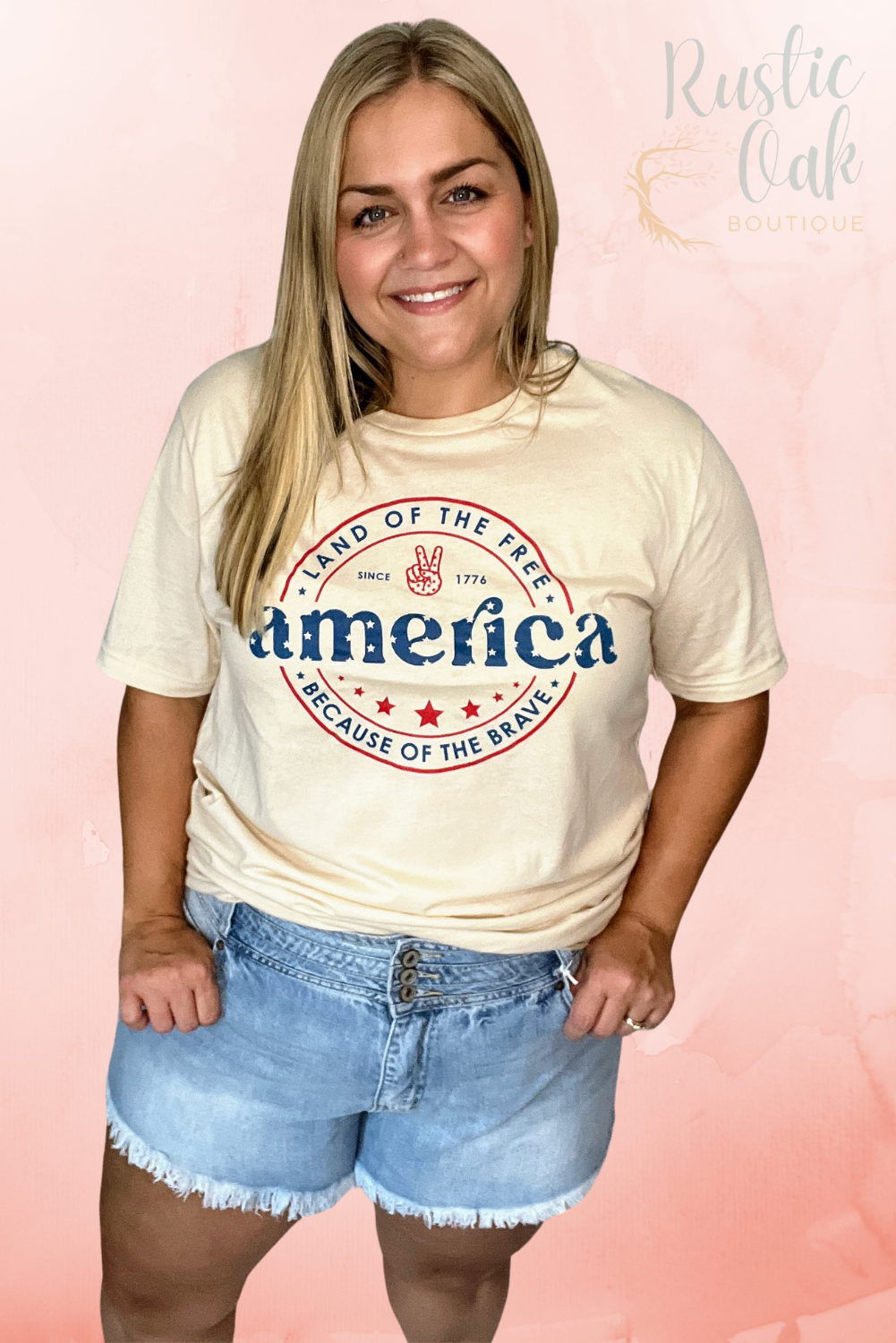 Retro America Land of the Free Tee