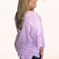 Plus Size Mineral Wash Tee - Purple, Pink, Gray