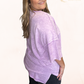 Plus Size Mineral Wash Tee - Purple, Pink, Gray