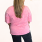 Plus Size Mineral Wash Tee - Purple, Pink, Gray