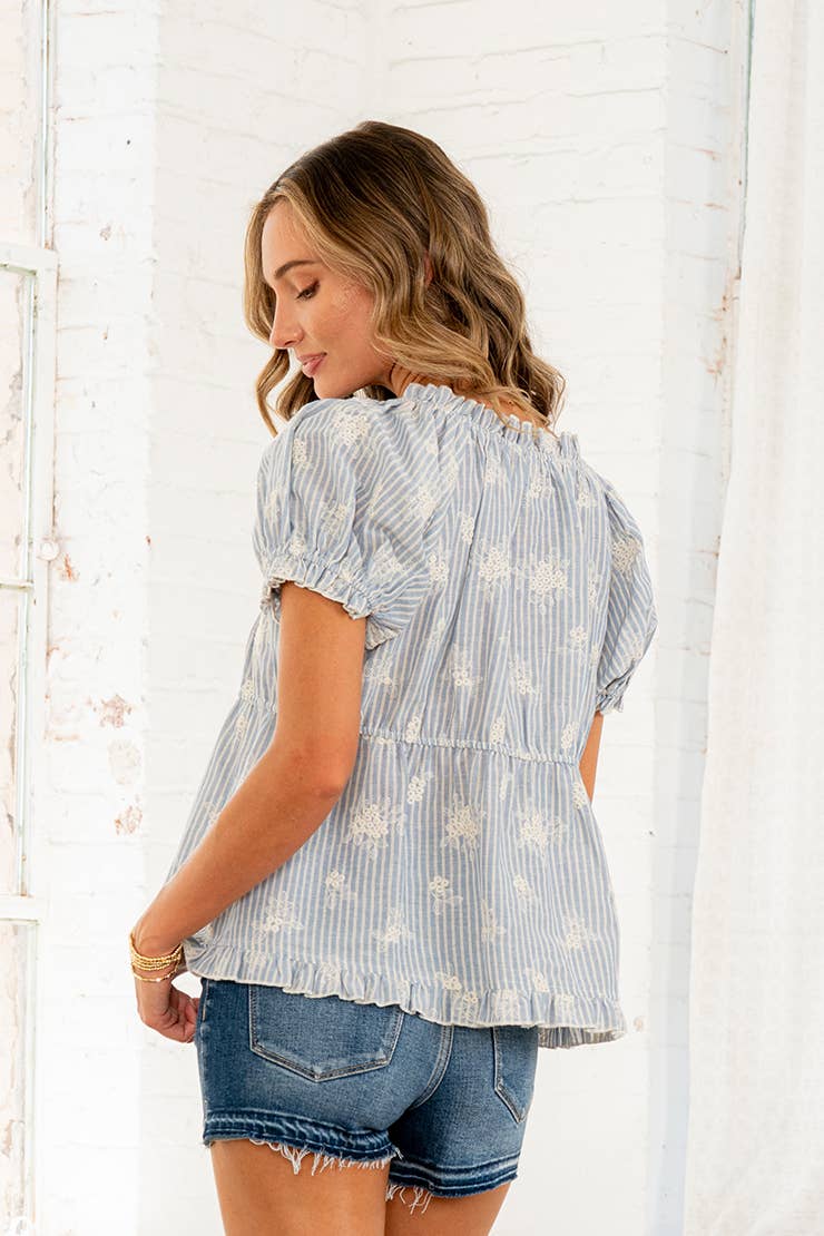 Whisper Blue Top