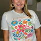 Let Kindness Bloom Summer Floral Good Vibe Graphic Tee
