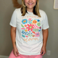 Let Kindness Bloom Summer Floral Good Vibe Graphic Tee