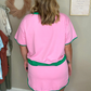 Plus Size Drop Shoulder Tee and Skort Set
