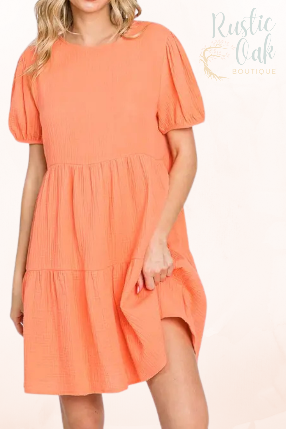 Sunset Tiered Gauze Dress