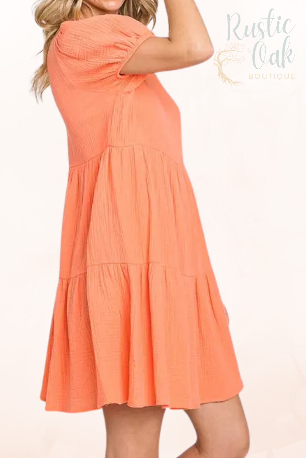 Sunset Tiered Gauze Dress