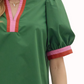 Emerald Charm Bubble Blouse