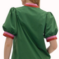 Emerald Charm Bubble Blouse