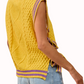 Gameday Textured Knit Sweater Top