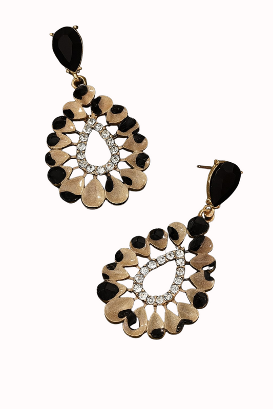 Wild and Glamorous Teardrop Earrings