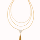 Mystic Triangle Tassel Necklace