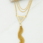 Mystic Triangle Tassel Necklace