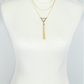 Mystic Triangle Tassel Necklace