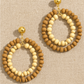 Twince as Nice Wood Bead Hoops