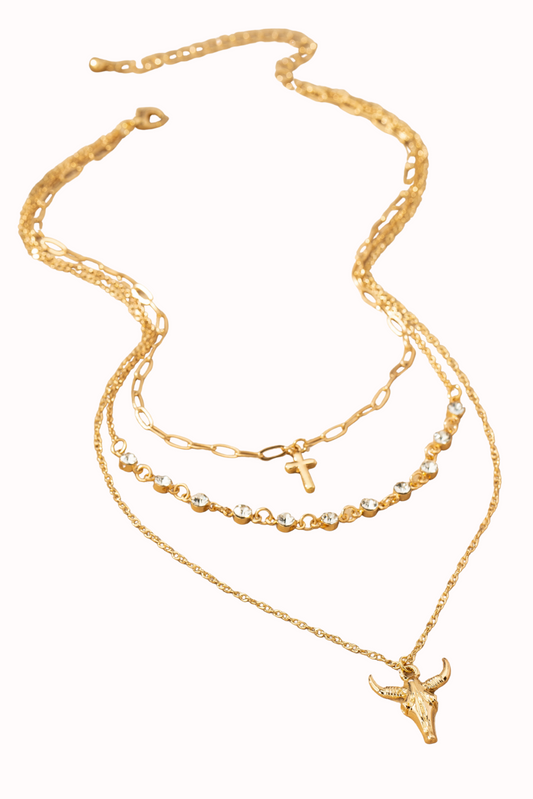 Cowboy Crossroads Layered Necklace