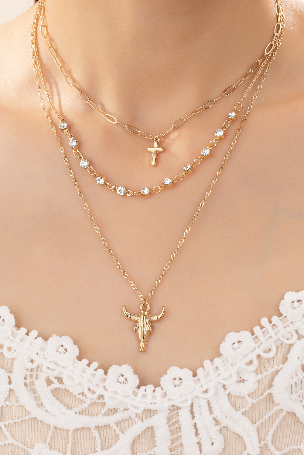 Cowboy Crossroads Layered Necklace