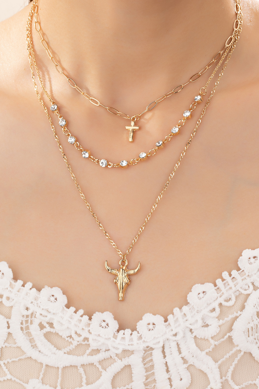 Cowboy Crossroads Layered Necklace