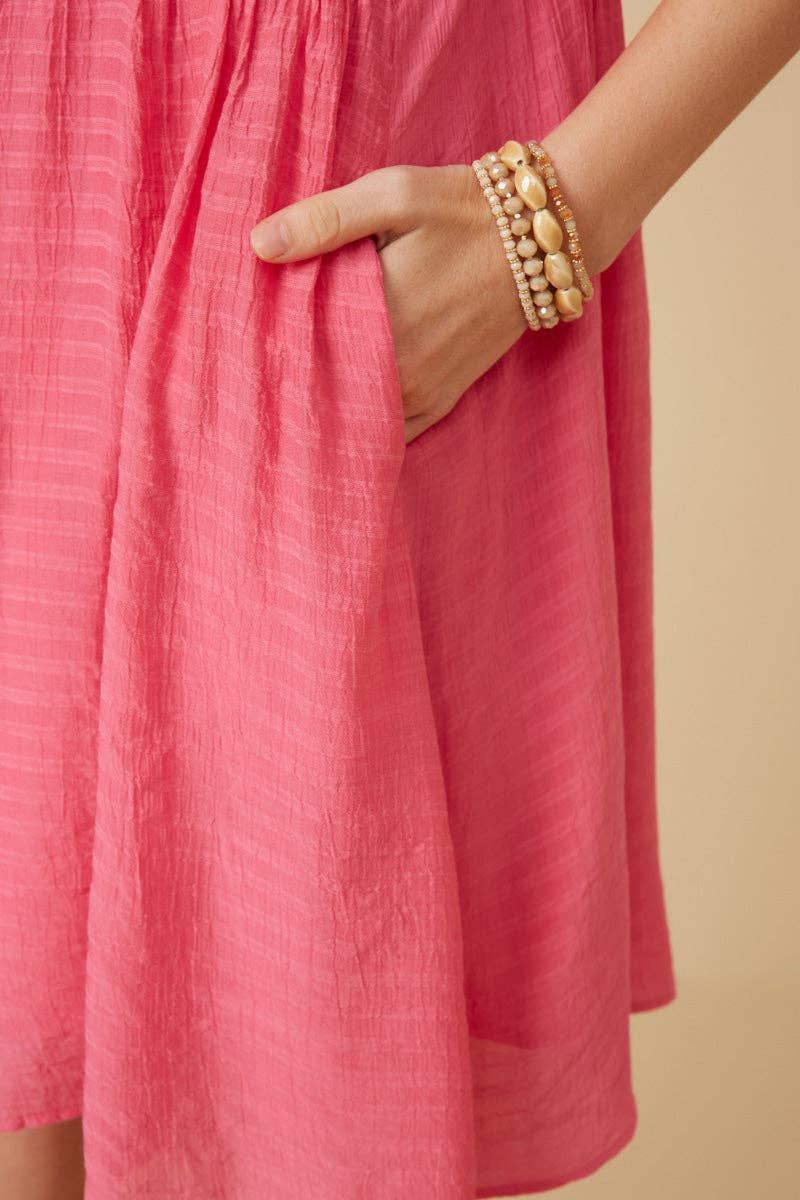 Pink Serene Texture  Dress