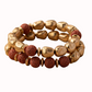 Metallic & Stone Bracelet Set