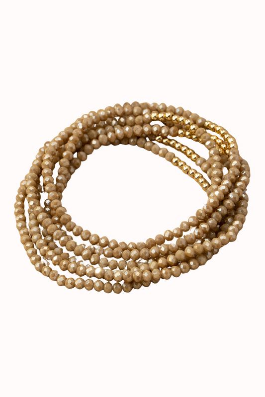 Radiant Glass Bracelets Set
