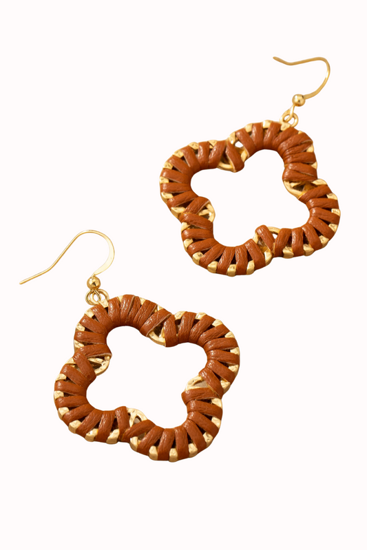 Boho Blossom Clover Earrings