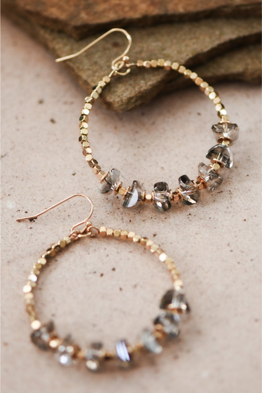 Twinkle Hoop Dangle Earrings