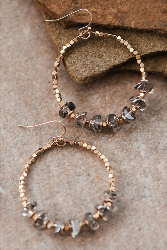 Twinkle Hoop Dangle Earrings