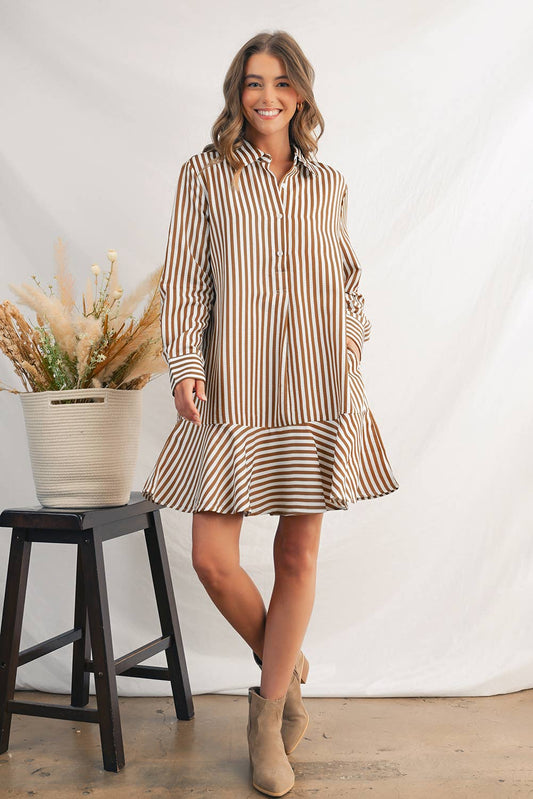 Striped Elegance Dress