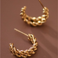 Golden Glow Hoops