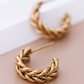 Golden Glow Hoops