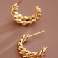 Golden Glow Hoops