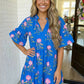 Summer Blues Floral Dress