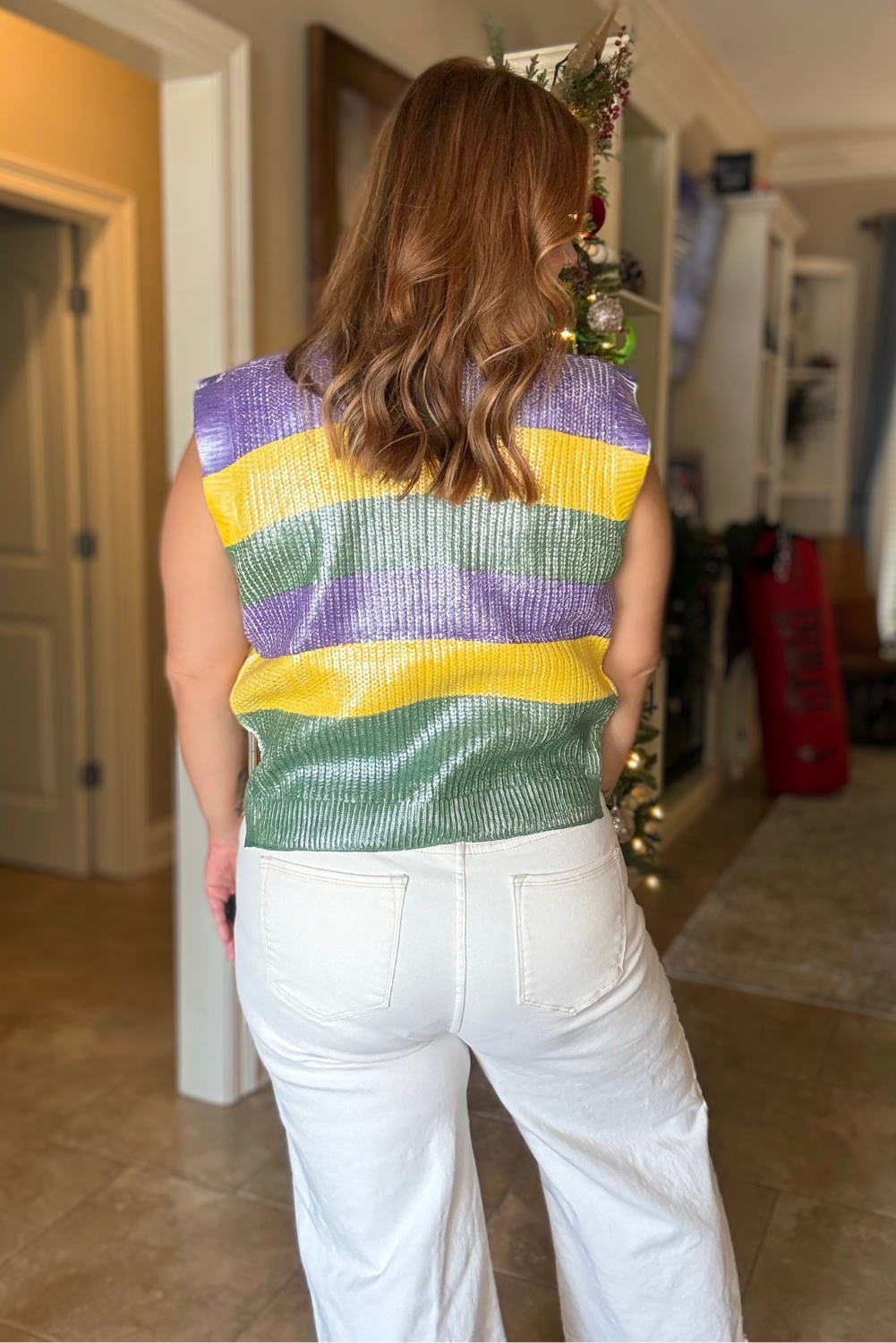 Mardi Gras Flair Top