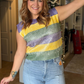 Mardi Gras Flair Top