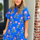 Summer Blues Floral Dress