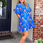 Summer Blues Floral Dress