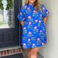 Summer Blues Floral Dress