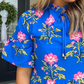 Summer Blues Floral Dress
