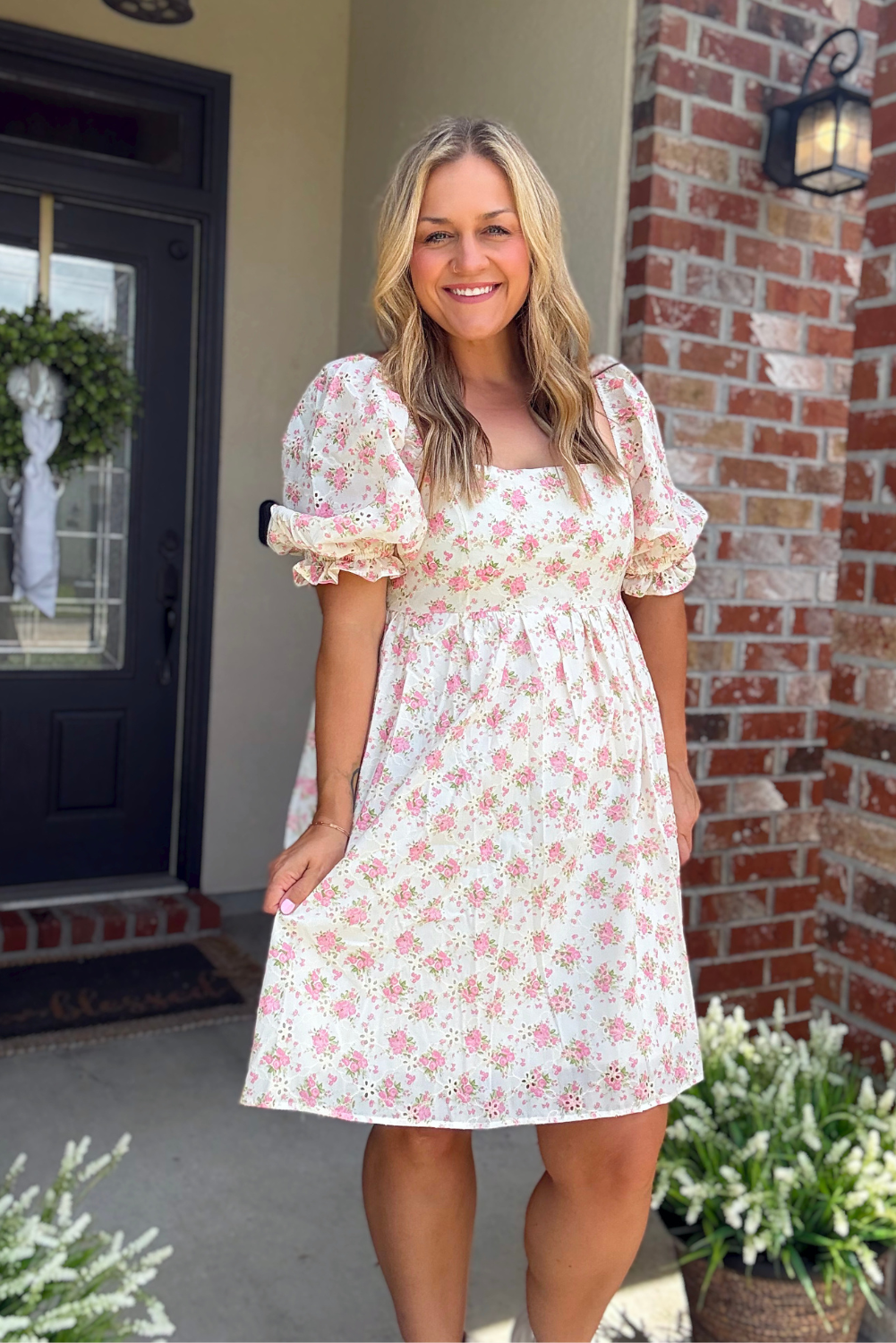 Soft Bloom Mini Dress
