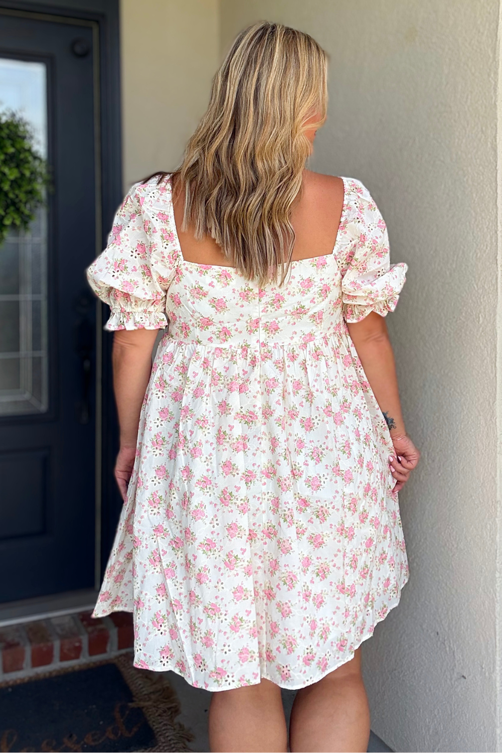 Soft Bloom Mini Dress