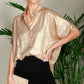 Shimmer & Shine Metallic Button-Down