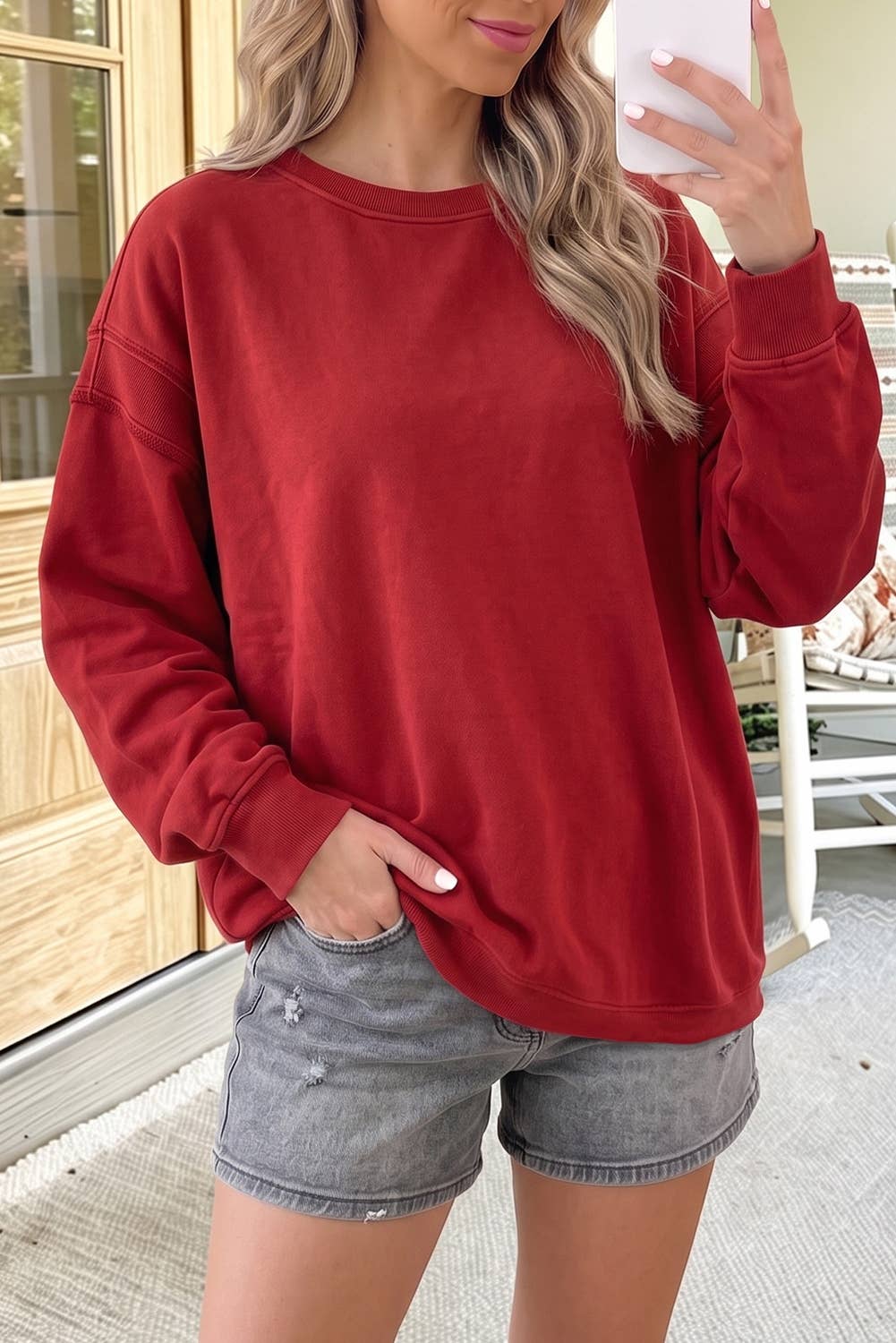 Comfort Cutout Sweatshirt