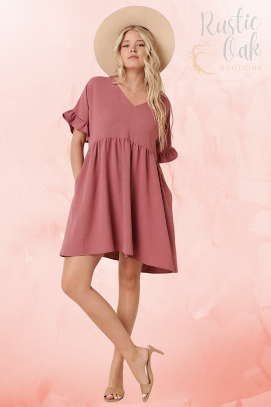 Mulberry Airy Mini Dress