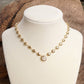 Crystal Dot Bezel Pendant Necklace