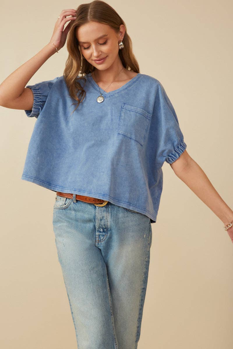 Denim Wash Everyday Top