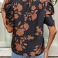 Ebony Brown Floral Blouse