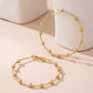 Evergold Beaded Hoop Earings