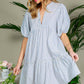 Spring Stripe Tiered Dress